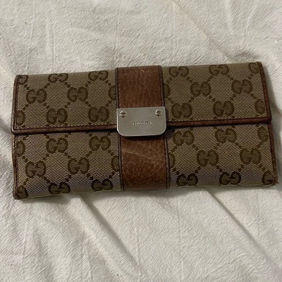 Gucci logo canvas wallet - Picture 1 of 5